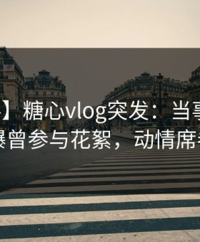 【爆料】糖心vlog突发：当事人在昨晚被曝曾参与花絮，动情席卷全网