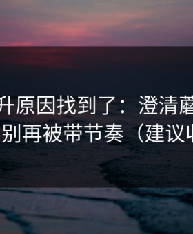 数据飙升原因找到了：澄清蘑菇短视频，别再被带节奏（建议收藏）